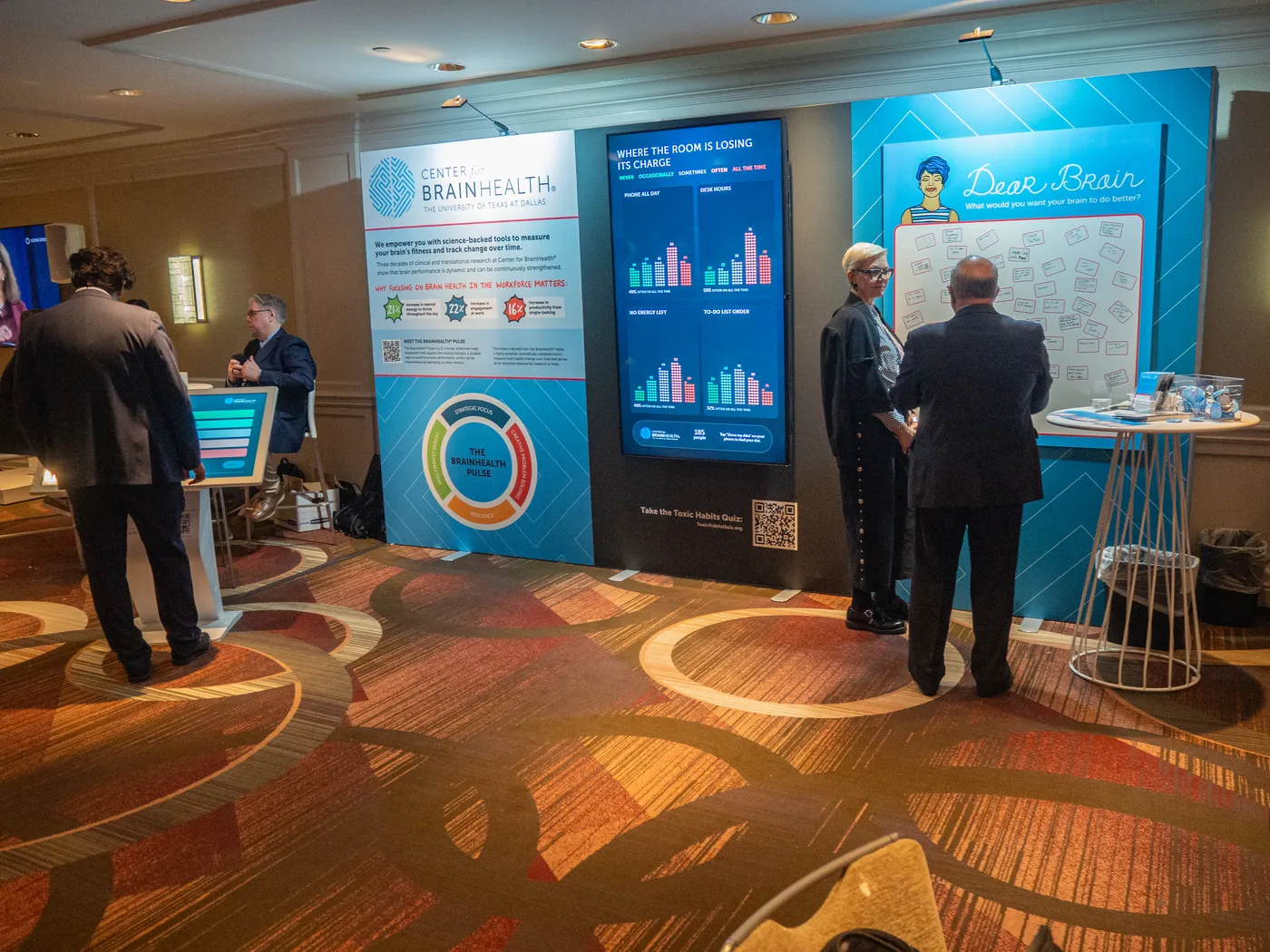 The booth during the Summit